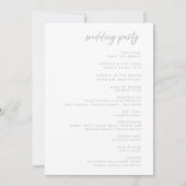 Programme de cérémonie de mariage floral aux lilas (Devant)