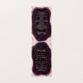 Programme de cérémonie de mariage géode or rose Bo (Outside Unfolded)