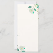 Programme de cérémonie de mariage Mint Arch (Dos)
