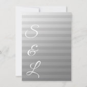 Programme de cérémonie de mariage moderne argenté (Dos)