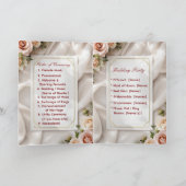 Programme de cérémonie de mariage moderne Blush &  (Intérieur)