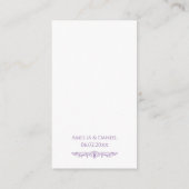 Programme de cérémonie de mariage Regency Purple (Dos)