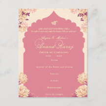 Programme de cérémonie de mariage sikh Anand Karaj