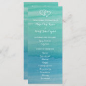 Programme de cérémonie de mariage sur la plage d'a (Devant / Derrière)