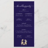 Programme de cérémonie de mariage sur le thème des (Dos)