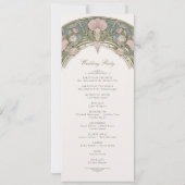Programme de cérémonie de mariage Sweet Peas (Dos)