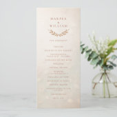 Programme de cérémonie de mariages floraux à moell (Debout devant)