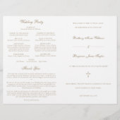 Programme de cérémonie de masse des Mariages catho (Devant)