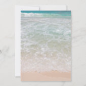 Programme de cérémonie de plage simple une page (Dos)