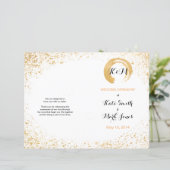 Programme de cérémonie de Spray Gold Leaf (Debout devant)