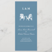 Programme de cérémonie des chaires Ocean Blue Adir (Devant)