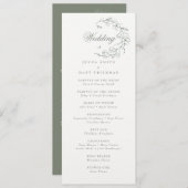 Programme de cérémonie des mariages (Devant / Derrière)