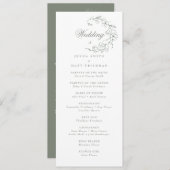 Programme de cérémonie des mariages (Devant / Derrière)