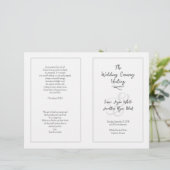 Programme de cérémonie des Mariages catholiques bl (Debout devant)