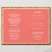 Programme de cérémonie des Mariages coralliens Élé (Devant)