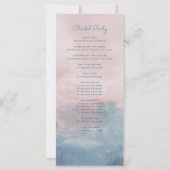 Programme de cérémonie des Mariages d'aquarelle ro (Dos)