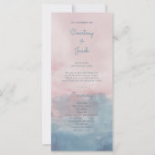 Programme de cérémonie des Mariages d'aquarelle ro (Devant)