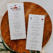 Programme de cérémonie des Mariages de champignons