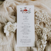 Programme de cérémonie des Mariages de champignons