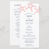 Programme de cérémonie des Mariages de corail et d (Devant / Derrière)