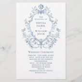 Programme de cérémonie des Mariages de grâce de l' (Devant)