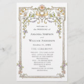 Programme de cérémonie des Mariages de grâce de l' (Devant)