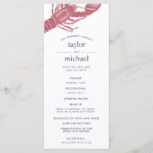 Programme de cérémonie des Mariages de Harborside (Devant)