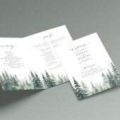 Programme de cérémonie des mariages de la forêt de