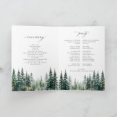 Programme de cérémonie des mariages de la forêt de (Intérieur)