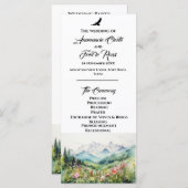 Programme de cérémonie des Mariages de montagne et (Devant / Derrière)