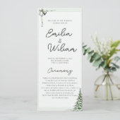 Programme de cérémonie des Mariages de Noël (Debout devant)