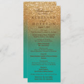 Programme de cérémonie des Mariages de Parties sci (Devant / Derrière)