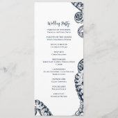 Programme de cérémonie des Mariages de pieuvre mar (Dos)