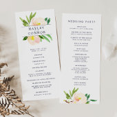 Programme de cérémonie des Mariages de Spring Blus