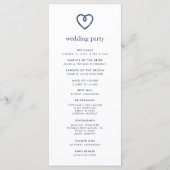 Programme de cérémonie des Mariages des Coeurs nou (Dos)