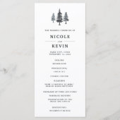 Programme de cérémonie des Mariages des forêts d'h (Devant)