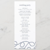 Programme de cérémonie des Mariages en état de nav (Dos)