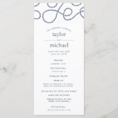 Programme de cérémonie des Mariages en état de nav (Devant)