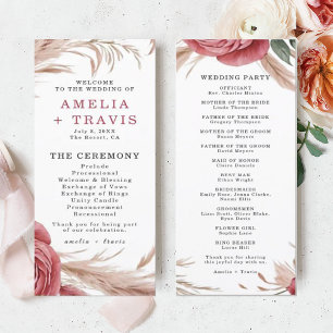 Programme de cérémonie des Mariages en herbe de Pa