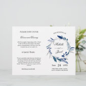 Programme de cérémonie des mariages | Eucalyptus b (Debout devant)