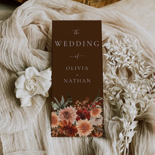 Programme de Cérémonie des Mariages floraux de Boh