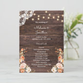 Programme de cérémonie des Mariages floraux de boi (Debout devant)