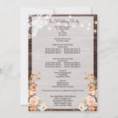 Programme de cérémonie des Mariages floraux de boi (Dos)