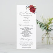 Programme de cérémonie des Mariages floraux de Bou (Debout devant)