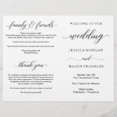 Programme de cérémonie des mariages Programmes sui (Devant)