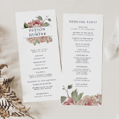 Programme de cérémonie des Mariages Roses