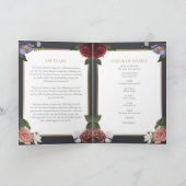 Programme de cérémonie funéraire à l'ordre floral (Intérieur)