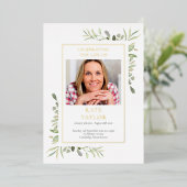 Programme de cérémonie funéraire de feuillage en f (Debout devant)