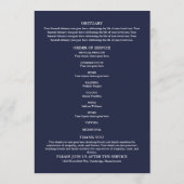 Programme de cérémonie funéraire de la marine comm (Dos)