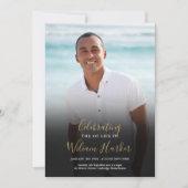 Programme de cérémonie funéraire élégant avec phot (Devant)